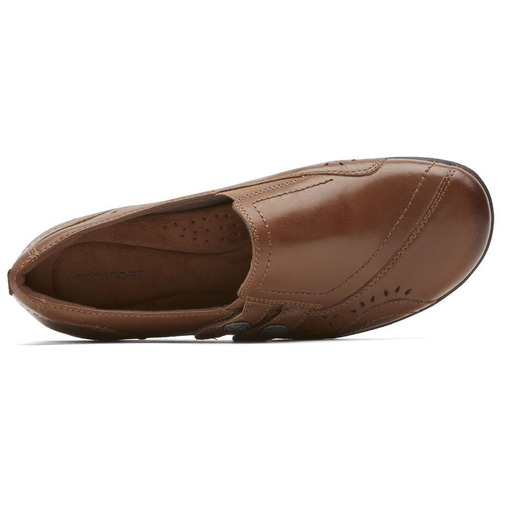 Rockport Womens Slip-On Brown - Daisey - UK 465-TLHPGE